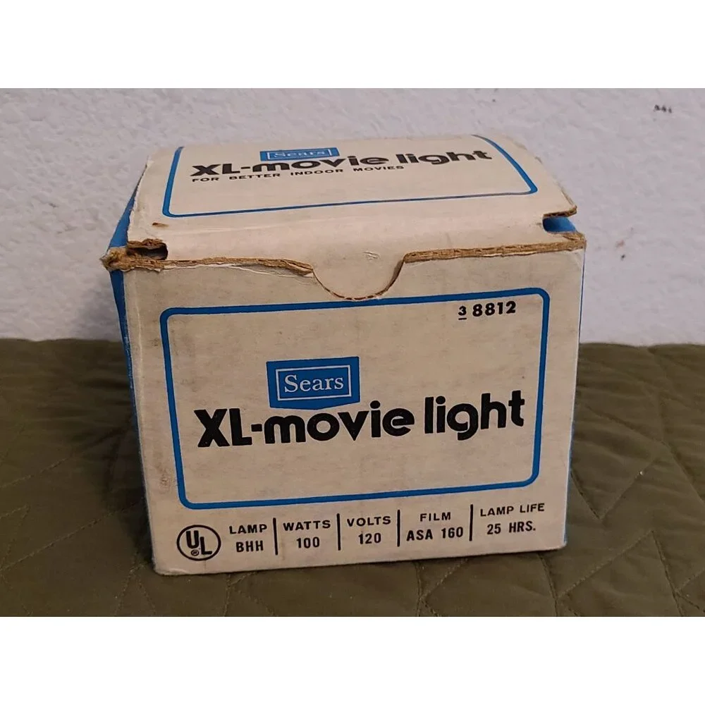 Vintage Sears XL-Movie Light Model 38812 with Original Box NEW